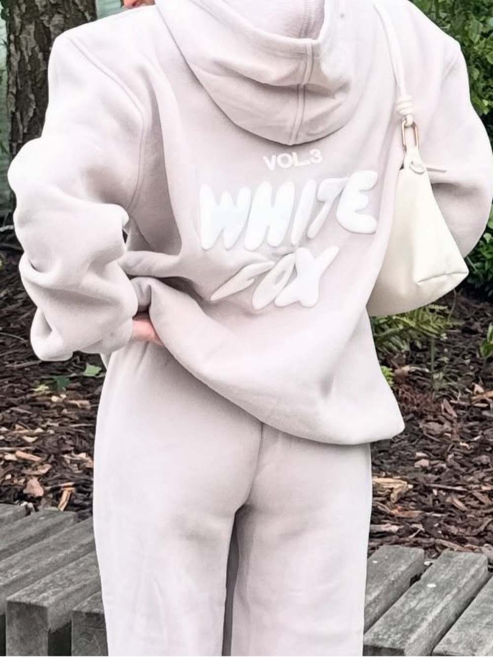 White Fox Vol. 3 Hoodie Oversized Relaxed Fleece Sweatshirt